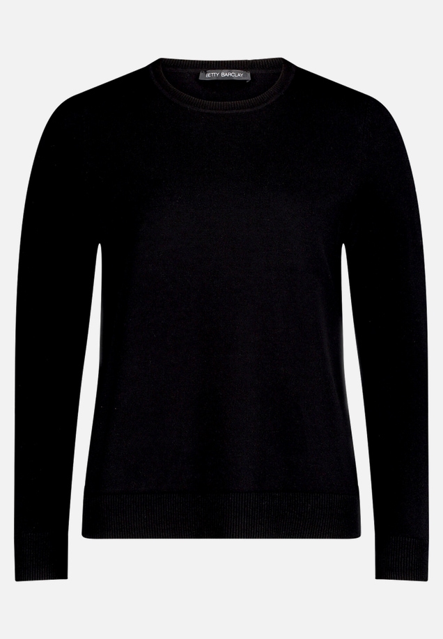 Basic-Strickpullover mit Rundhalsausschnitt / Vorderseite