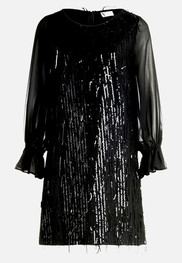 Cocktailkleid im Glitzer-Look / Vorderseite