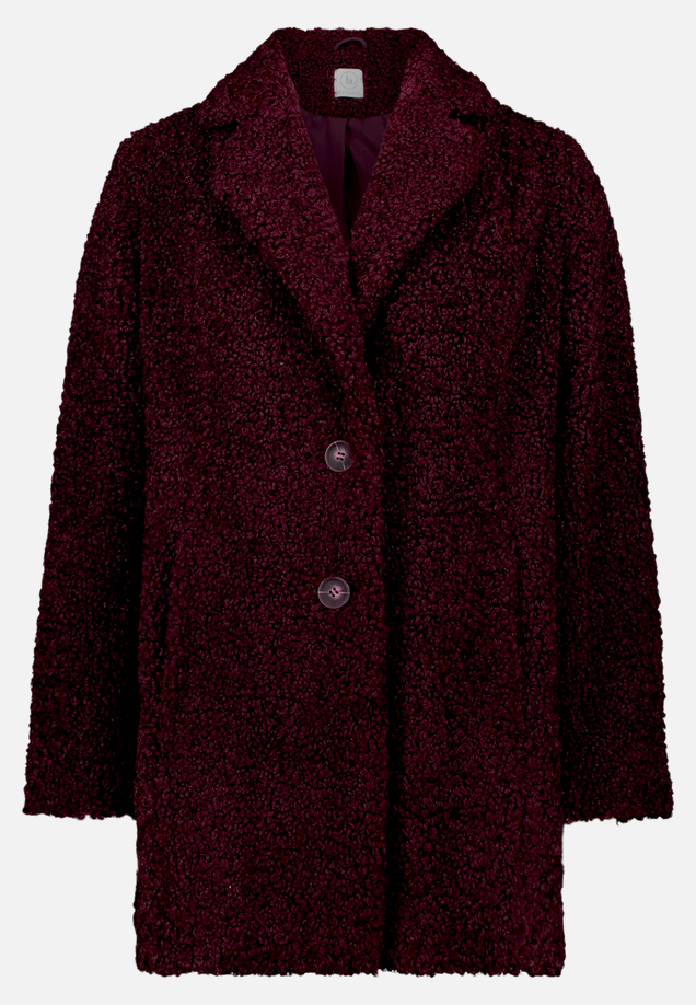Plüschjacke mit Reverskragen / Vorderseite