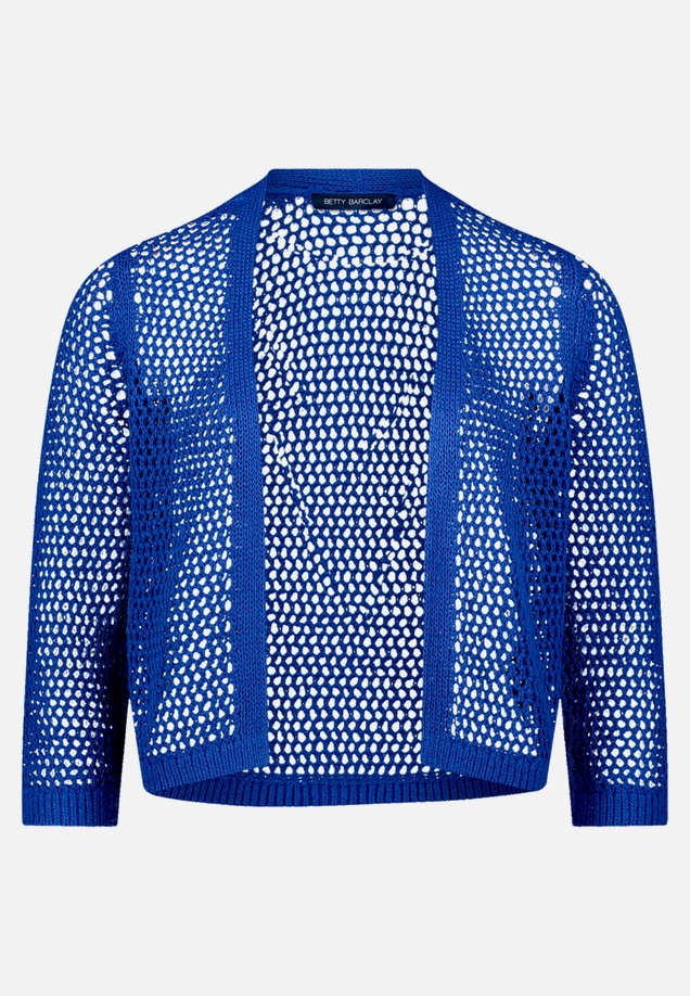 Grobstrickjacke mit Lochmuster / Vorderseite