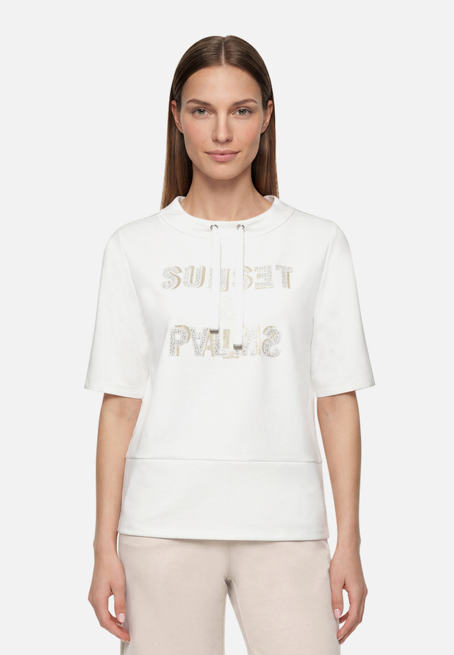 Sweatshirt mit Stehkragen / Modellfoto Vorderseite