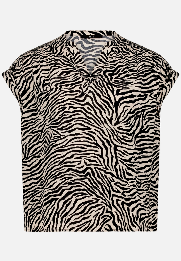 Schlupfbluse mit Zebraprint  / Vorderseite