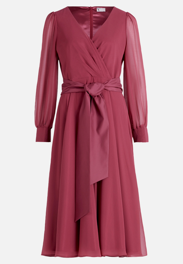 Cocktailkleid mit Gürtel / Vorderseite