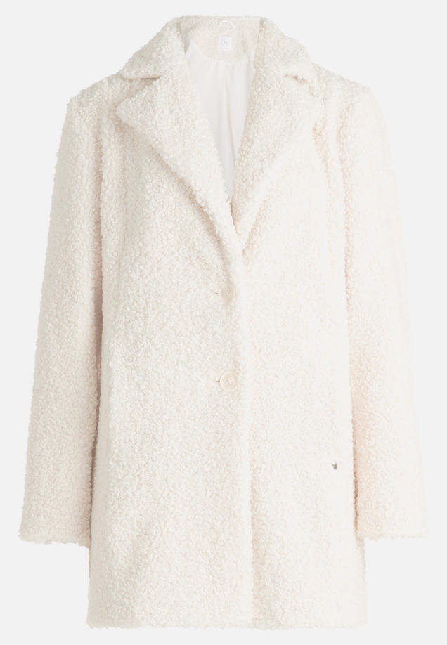 Plüschjacke mit Reverskragen / Vorderseite