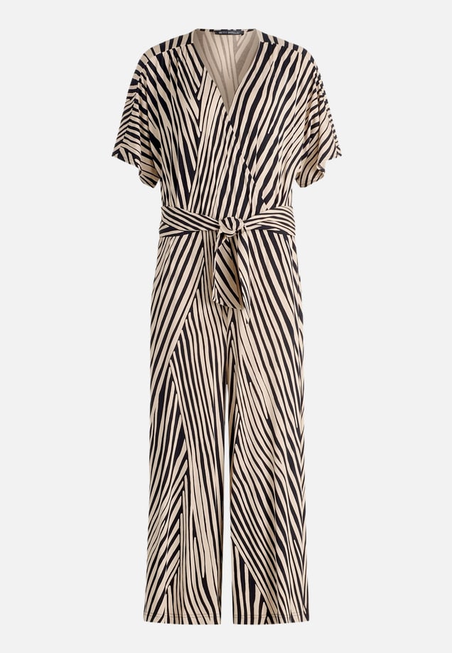 Jumpsuit mit Zebra-Print / Vorderseite