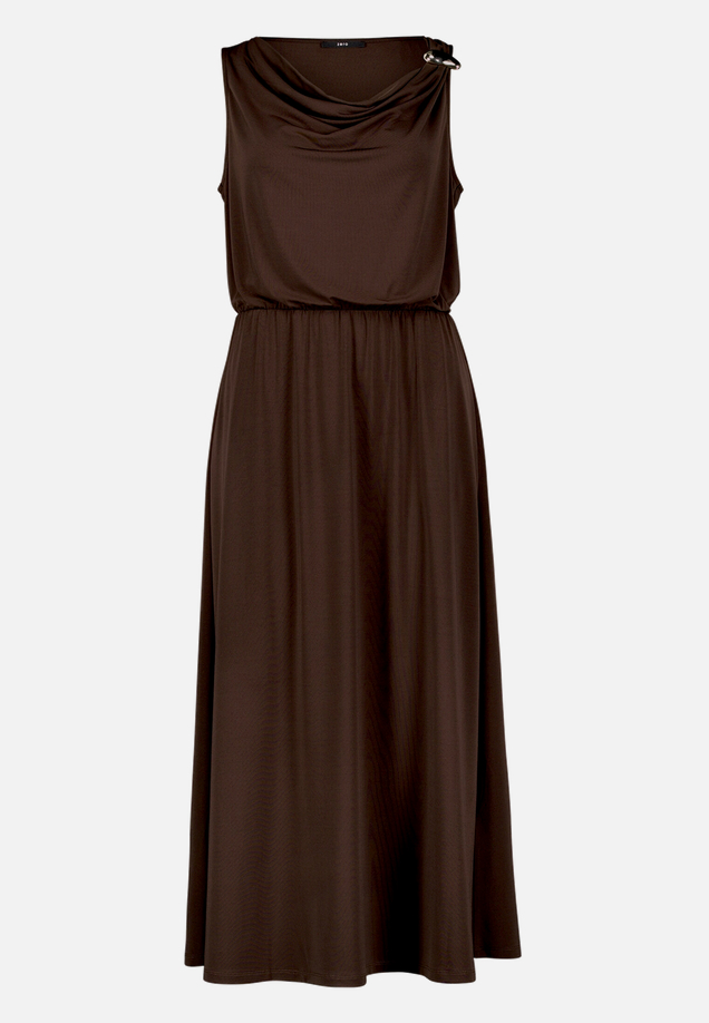 Midikleid  tailliert mit Wasserfallausschnitt  / Vorderseite