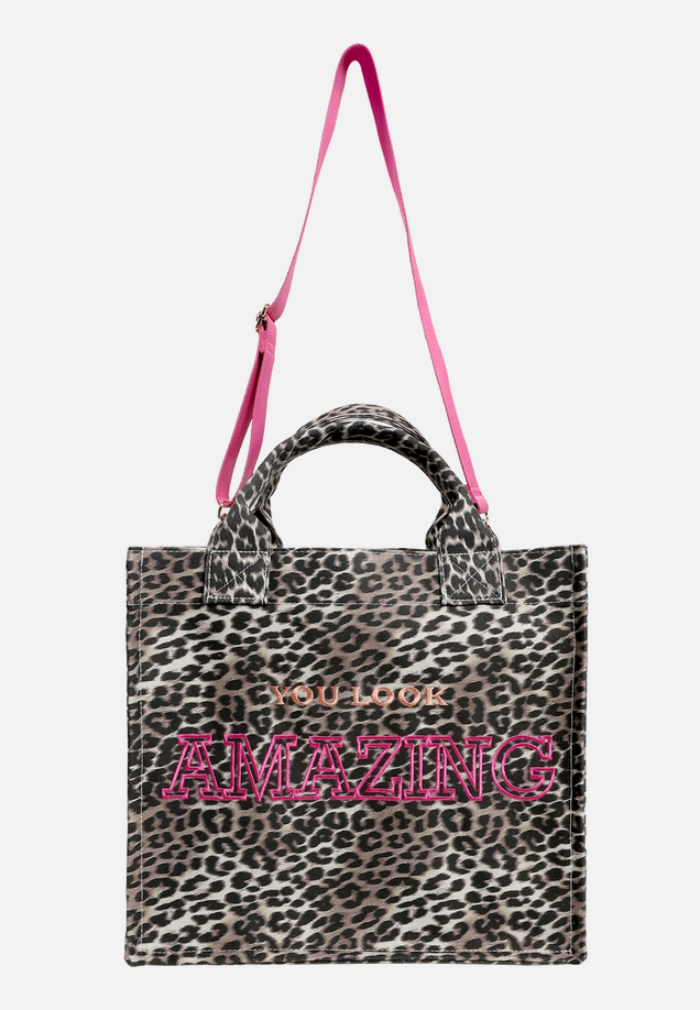 Shopper im Leo-Look / Vorderseite