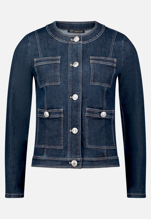 Jeansjacke mit Knöpfen / Vorderseite