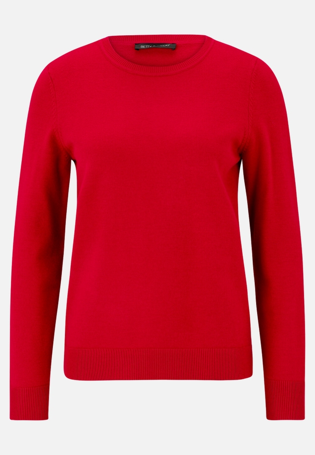 Basic-Strickpullover mit Rundhalsausschnitt / Vorderseite