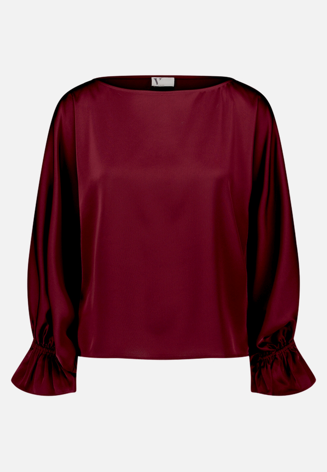 Satin-Bluse mit Fledermausärmeln / Vorderseite