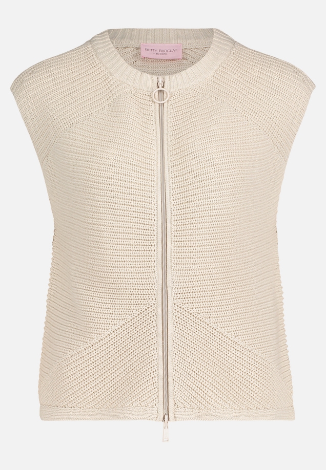 Grobstrickjacke ohne Arm / Vorderseite