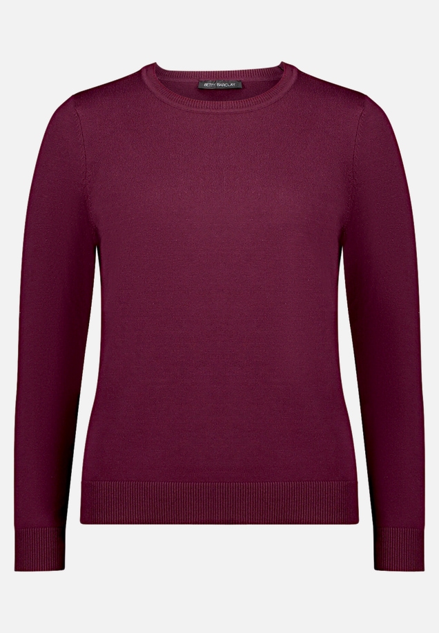 Basic-Strickpullover mit Rundhalsausschnitt / Vorderseite