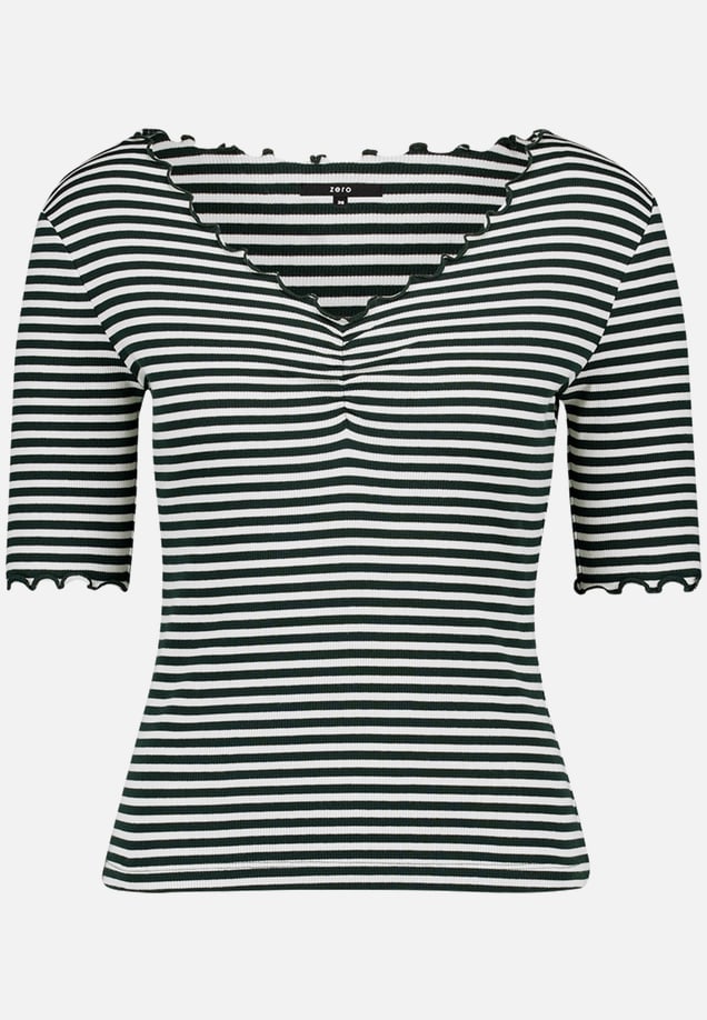 Shirt gestreift mit Raffung / Vorderseite