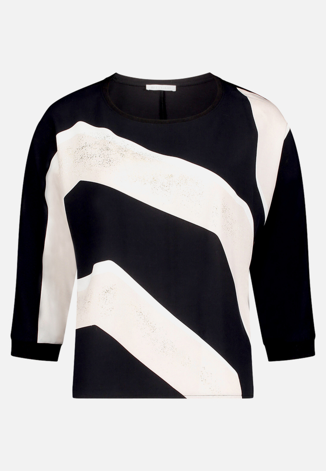 Patchwork-Shirt mit Fledermausärmeln / Vorderseite