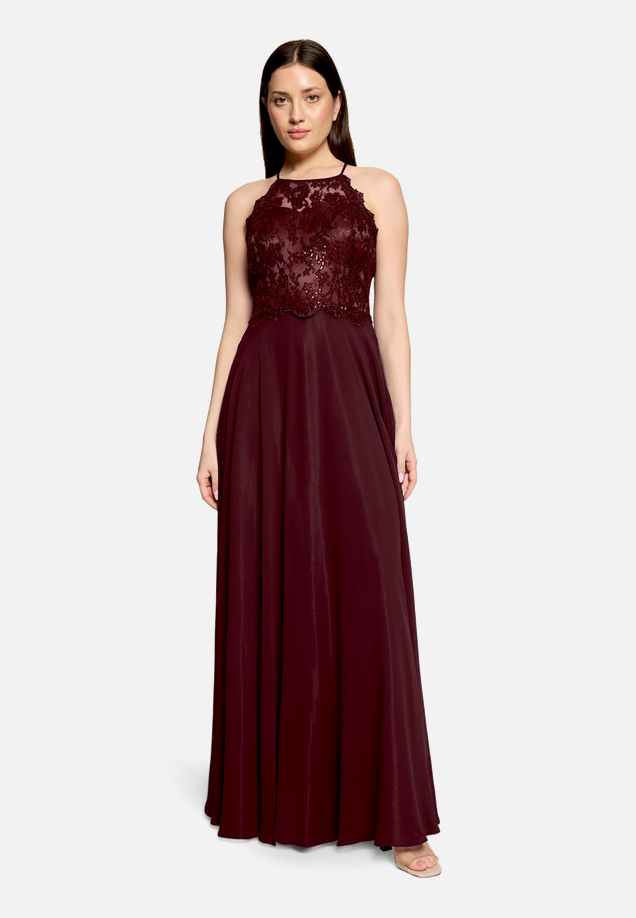 Abendkleid rückenfrei / Modellfoto Vorderseite