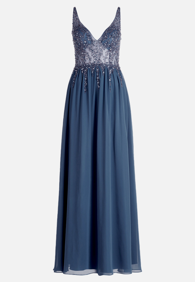 Abendkleid mit Stickerei / Vorderseite