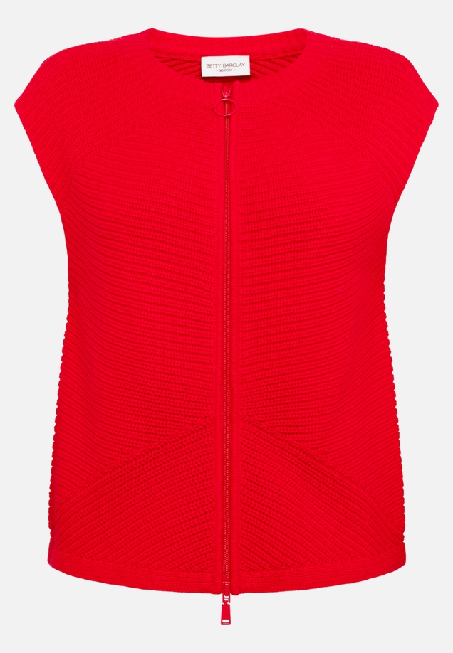 Grobstrickjacke ohne Arm / Vorderseite
