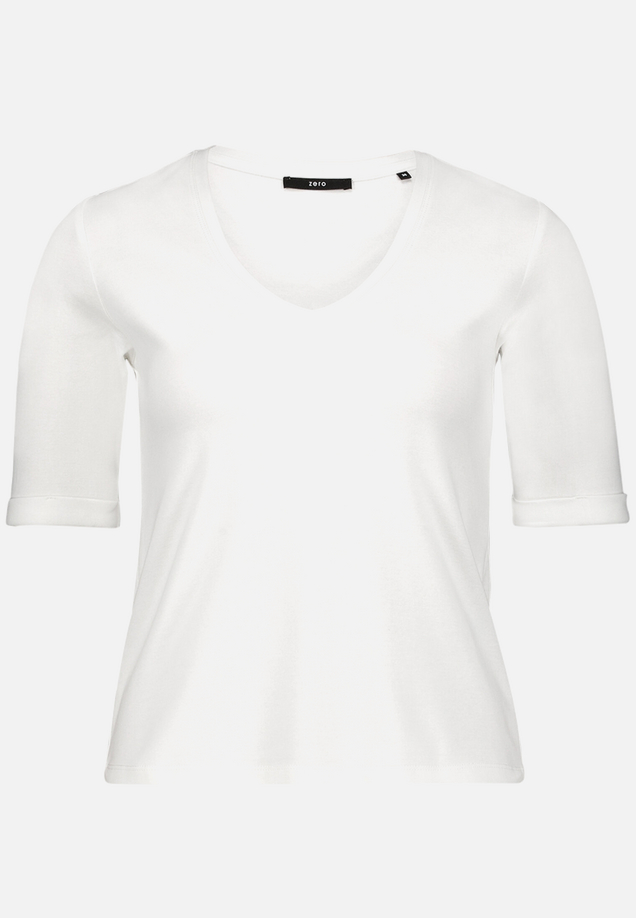 Basic-T-Shirt mit V-Ausschnitt / Vorderseite