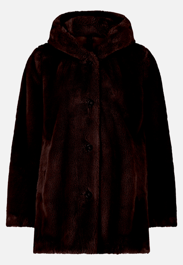 Plüschjacke mit Kapuze / Vorderseite