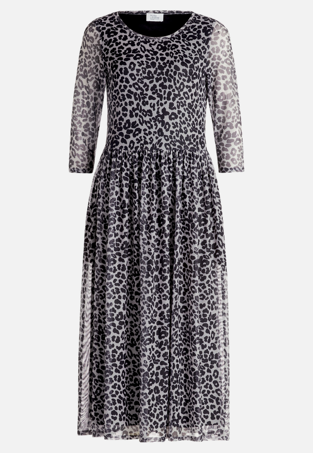Maxikleid mit Leoprint / Vorderseite