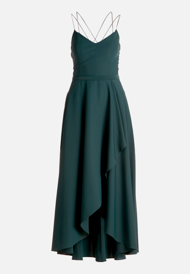 Abendkleid mit Volant / Vorderseite