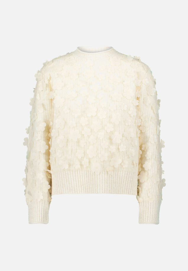 Pullover mit 3D Blüten / Vorderseite
