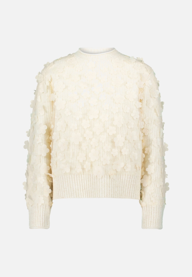 Pullover mit 3D Blüten / Vorderseite