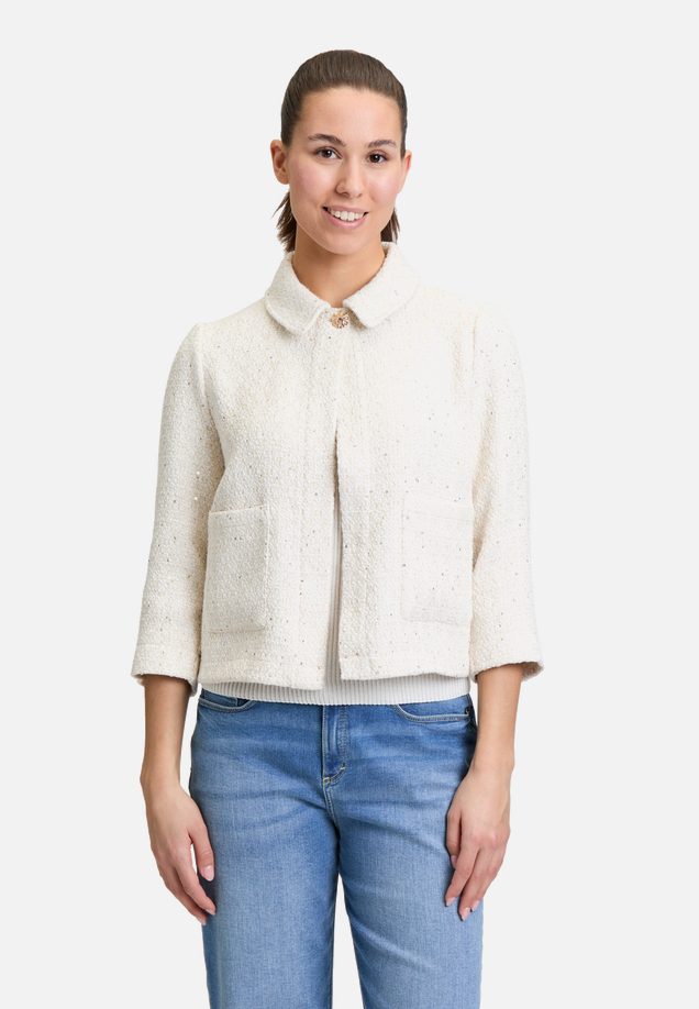 Tweedblazer mit Taschen / Modellfoto Vorderseite