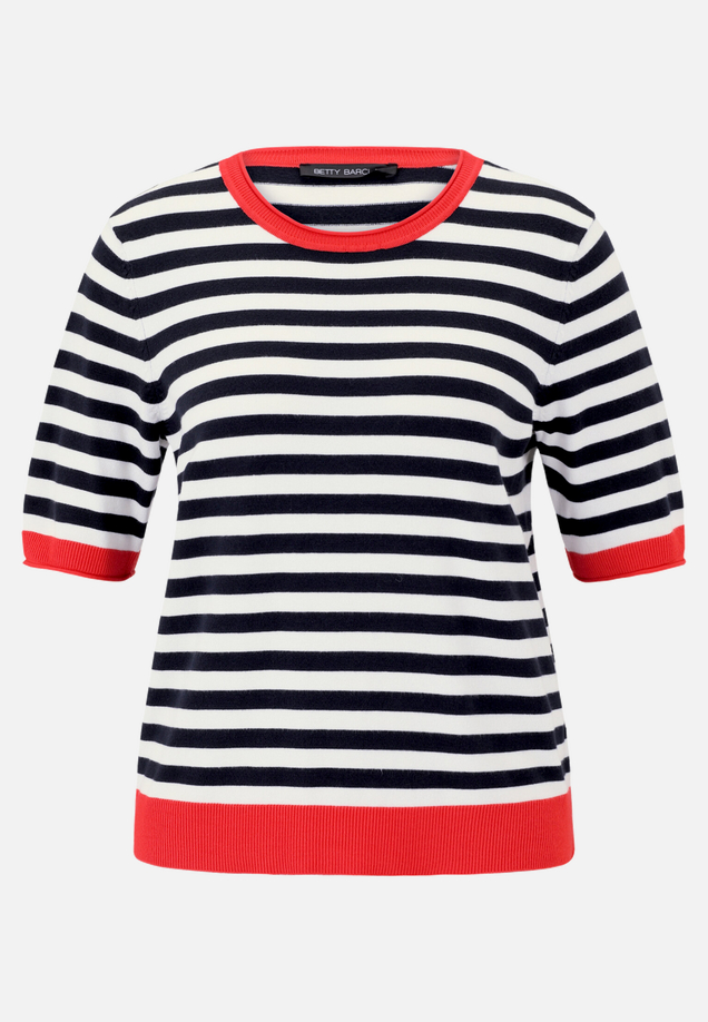 Basic-Pullover mit Streifen / Vorderseite