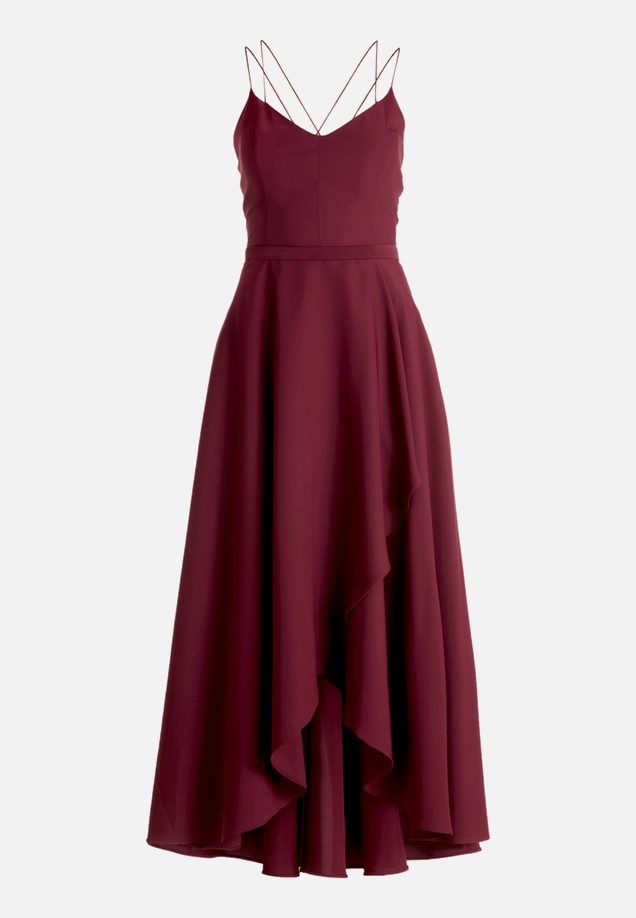 Abendkleid mit Volant / Vorderseite