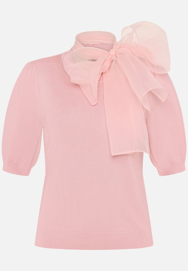 Kurzarmpullover  mit Schleife  / Vorderseite