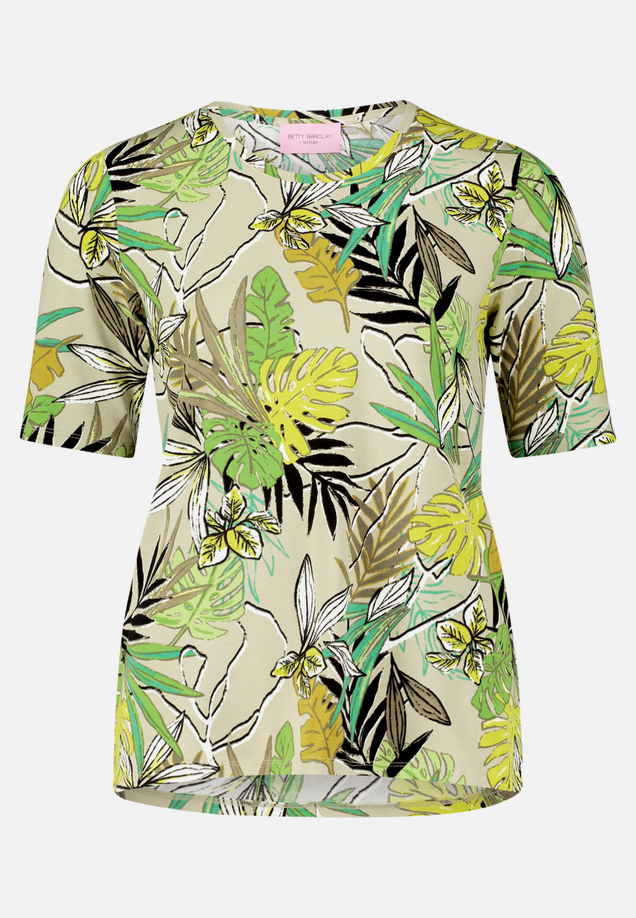 Basic Shirt mit Blumenprint / Vorderseite