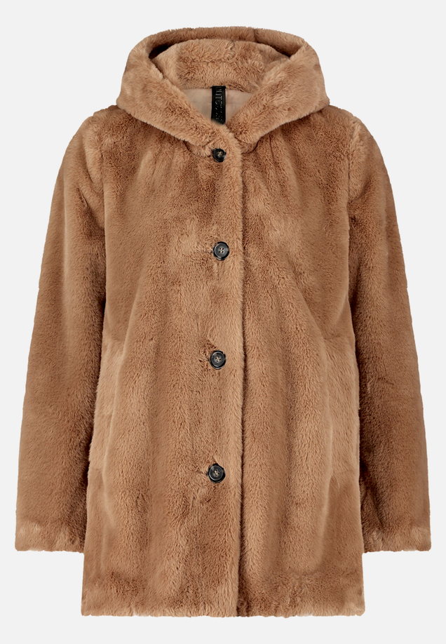 Plüschjacke mit Kapuze / Vorderseite