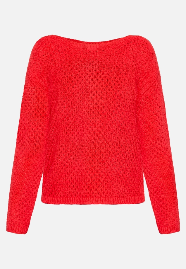 Lochstrick-Pullover langarm / Vorderseite