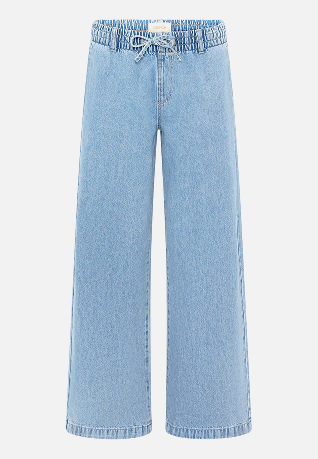 Casual-Hose mit weitem Bein / Vorderseite
