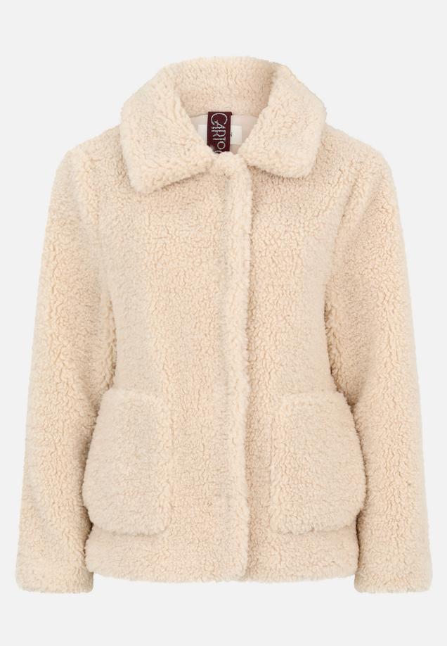 Plüschjacke mit Kragen / Vorderseite