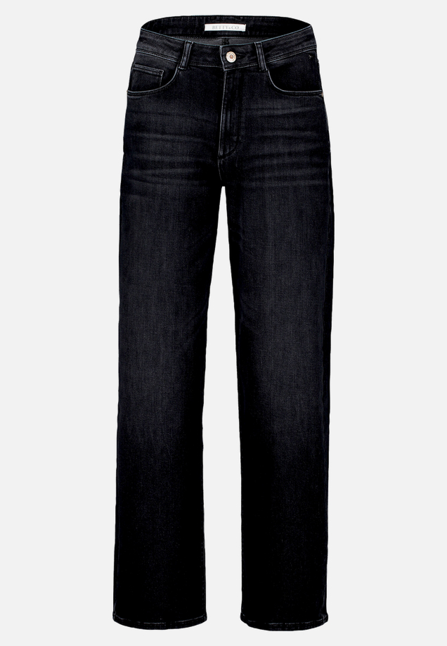 High Waisted-Jeans mit weitem Bein / Vorderseite