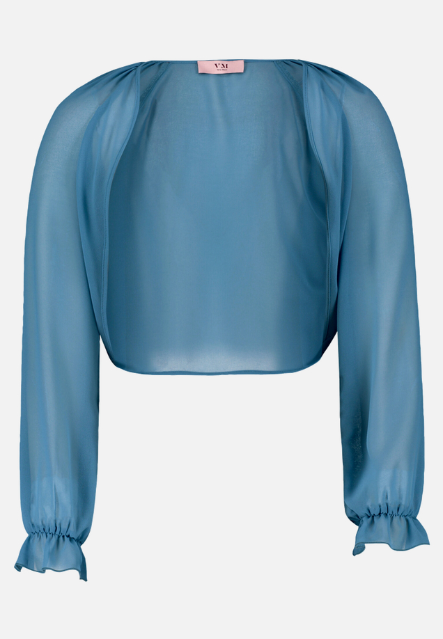 Bolero-Jacke mit gekräuseltem Ausschnitt / Vorderseite