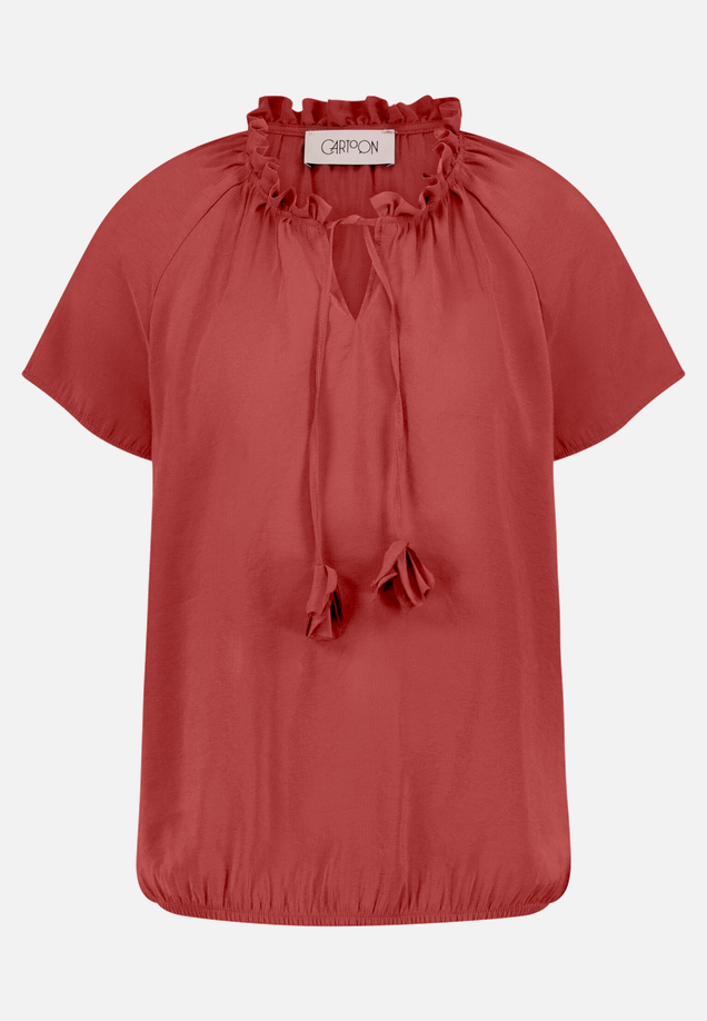 Casual-Bluse mit Raffung / Vorderseite