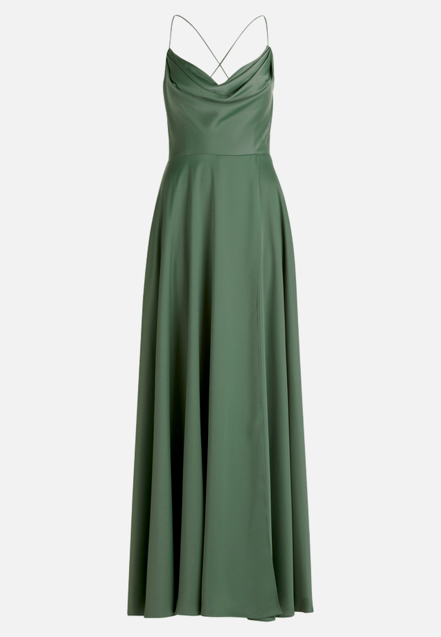Abendkleid mit Wasserfallausschnitt / Vorderseite