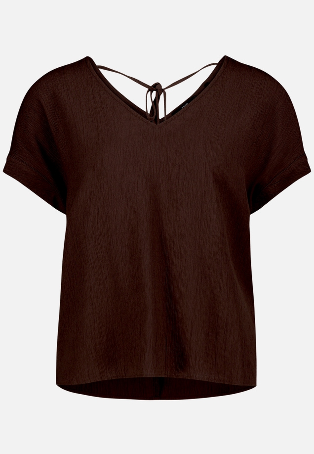 T-Shirt  mit V-Ausschnitt und Bindedetail  / Vorderseite