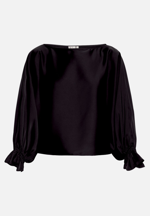 Satin-Bluse mit Fledermausärmeln / Vorderseite