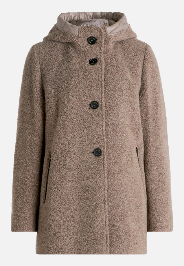 Wolljacke mit Kapuze / Vorderseite