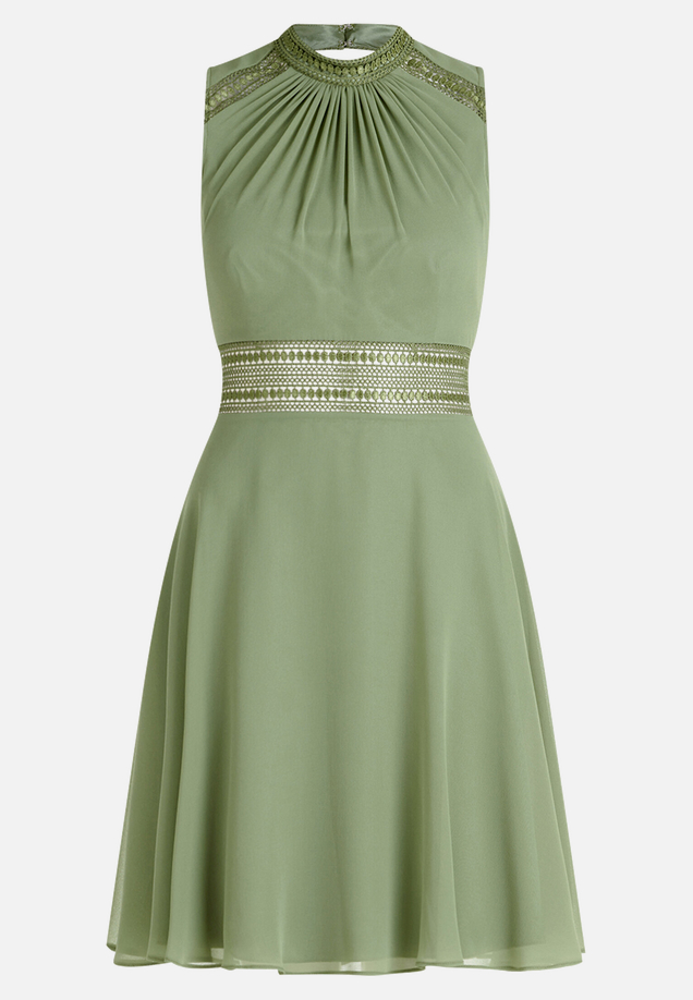 Cocktailkleid mit Spitzeneinsatz / Vorderseite