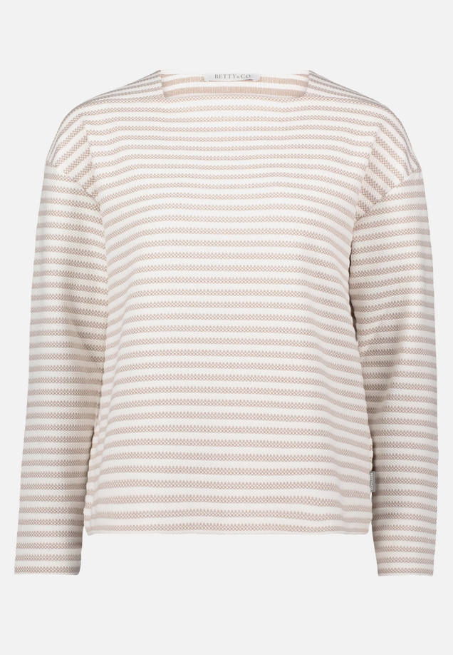 Sweatshirt mit U-Boot-Ausschnitt / Vorderseite