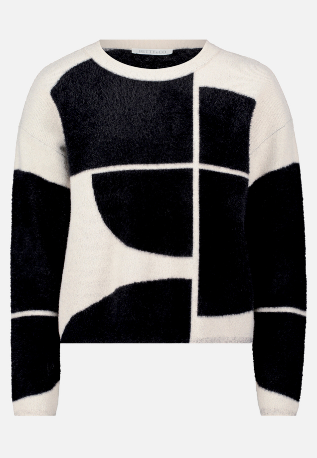 Strickpullover mit Jacquard / Vorderseite