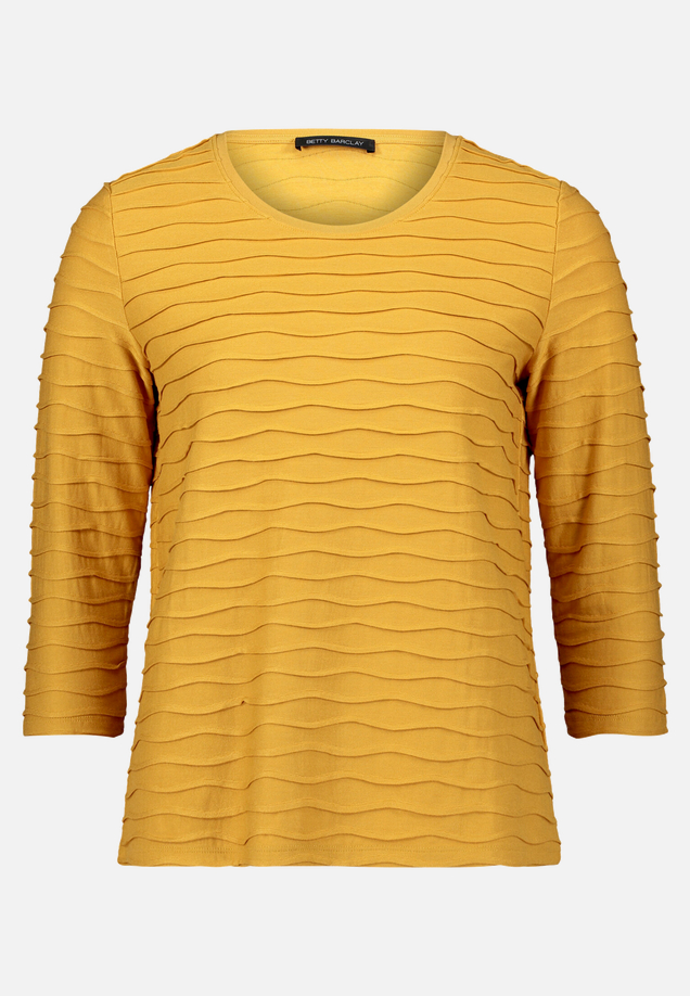 Basic Shirt mit Wellenstruktur / Vorderseite