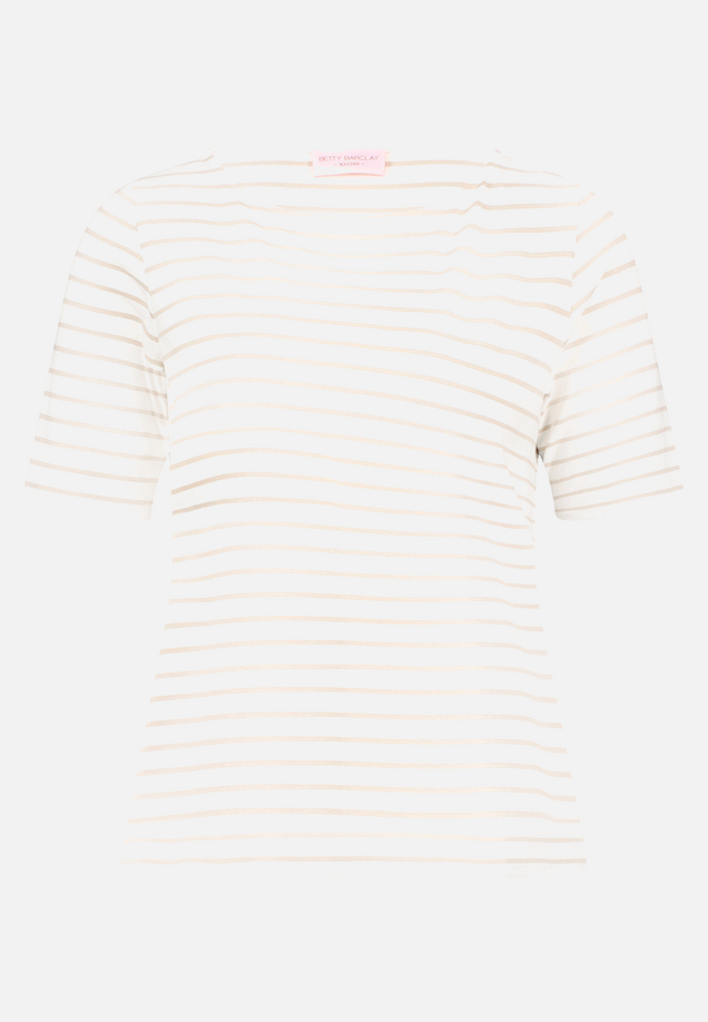 Ringelshirt mit U-Boot-Ausschnitt / Vorderseite