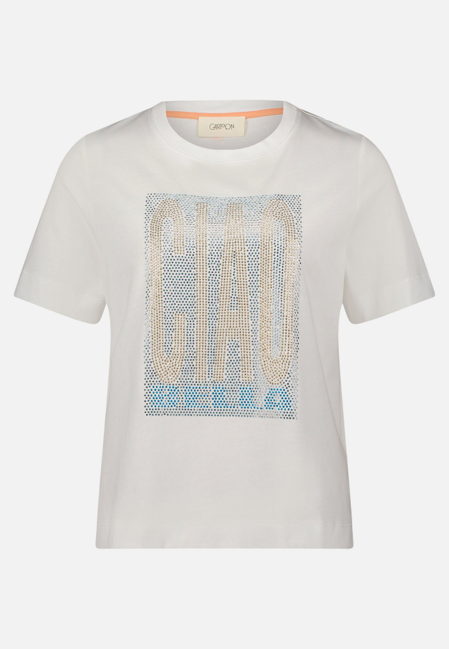 Printshirt mit Rundhalsausschnitt / Vorderseite