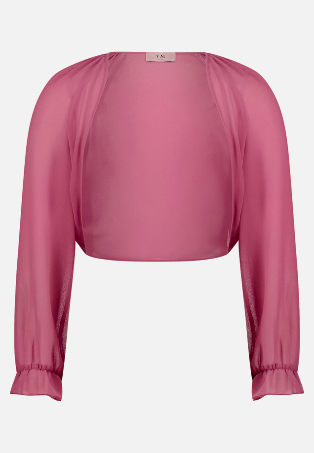 Bolero-Jacke mit gekräuseltem Ausschnitt / Vorderseite